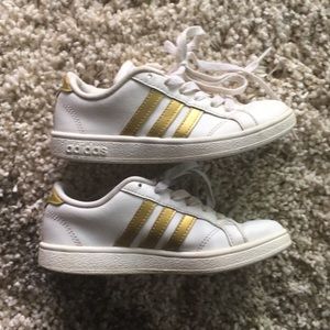 Gold Stripe Adidas - kids